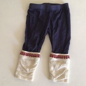 Baby sara jeggings with knit leg warmer detail